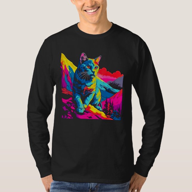 Katt Utforskare Popkonst T Shirt (Framsida)