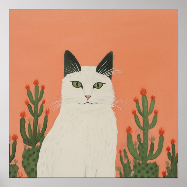 Katt utomhus poster (Framsidan)