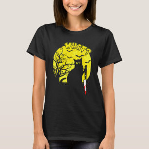Katt Vad Svart Katt Mördande Katt Med Kniv 2 T Shirt