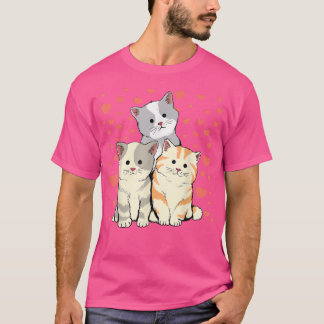 Katt Valentindagen Red Heart för katthundar T Shirt