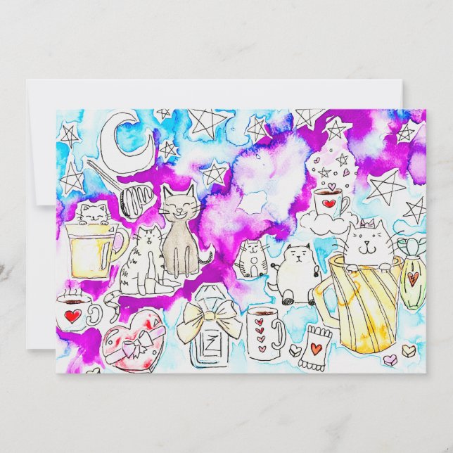 Katt Valentine Julkort (Framsida)