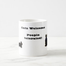 Katt Välkomstanter som tolererat en fin citattecke Kaffemugg