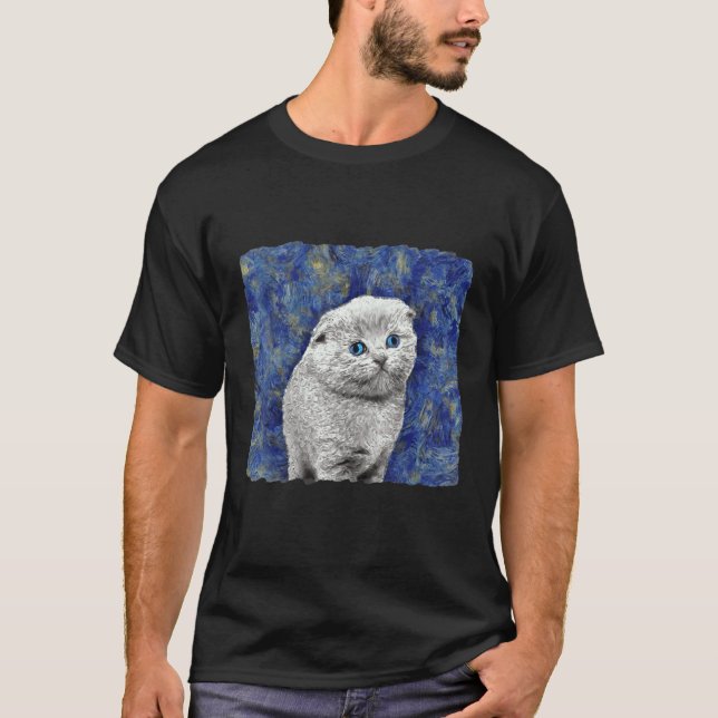 Katt Van Gosh 1 T Shirt (Framsida)