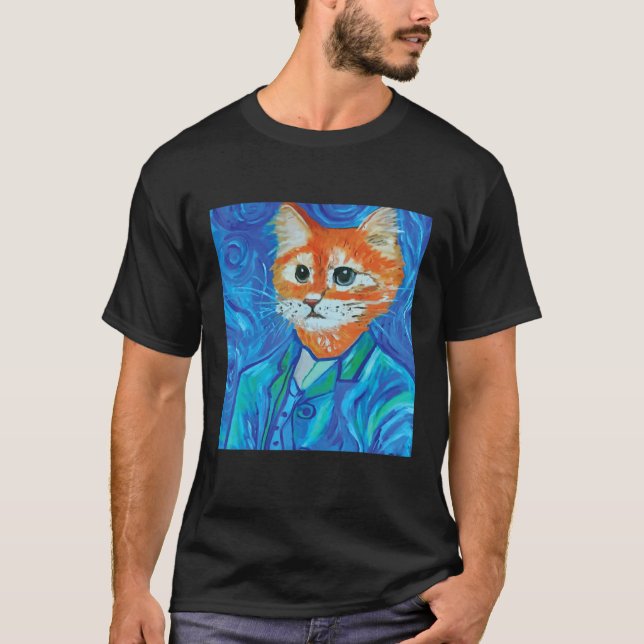 Katt Van Gosh 3 T Shirt (Framsida)