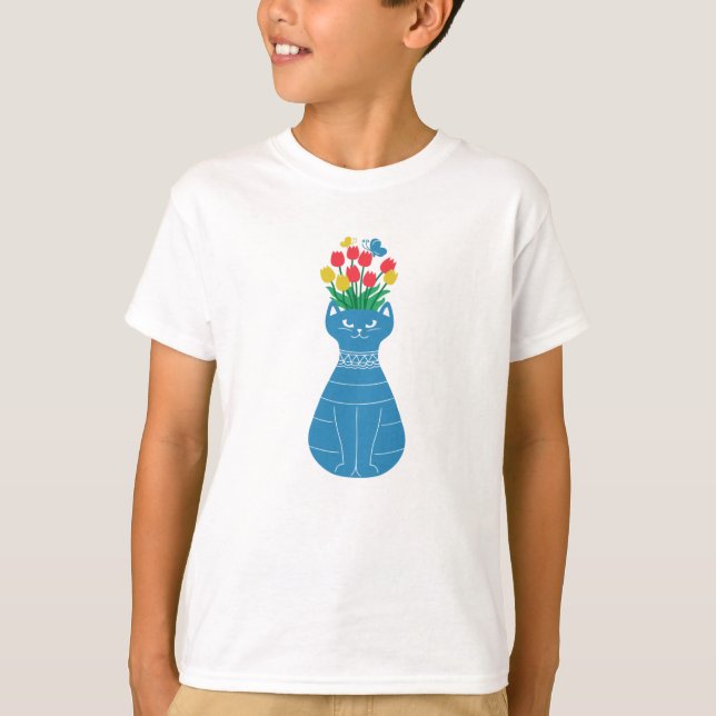 Katt Vas T Shirt (Framsida)