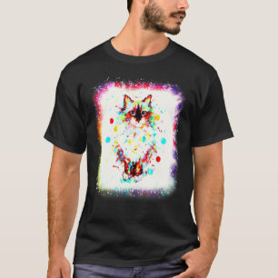 Katt Vatten Färg Kärlek R Pappa Mamma Pojke Flick T Shirt
