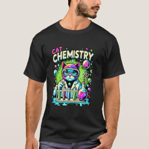 Katt Vetenskapsman Kemi Vetenskap Student Kattälsk T Shirt