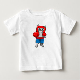 Katt vid Boxing med Boxinghandskar T Shirt