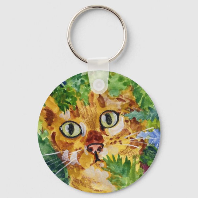 Katt vid Gömmande Nyckelring (Framsida)