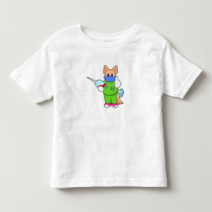 Katt vid vaccination med spruta t shirt