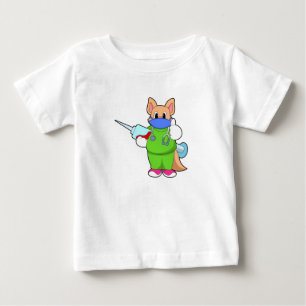 Katt vid vaccination med spruta t shirt