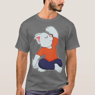 Katt vid Yoga i Kor T Shirt