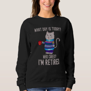 Katt vilken dag är det idag vem bryr sig jag är pe t shirt