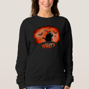 Katt vilken mördande svart katt med Knivar Hallowe T Shirt