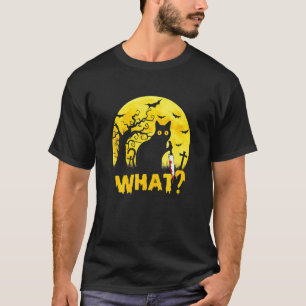 Katt vilket mörkt katt svart katt med Knivar Måne T Shirt