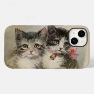 Katt, vintage, söt kattungerbukett