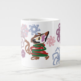 Katt vinter jumbo mugg