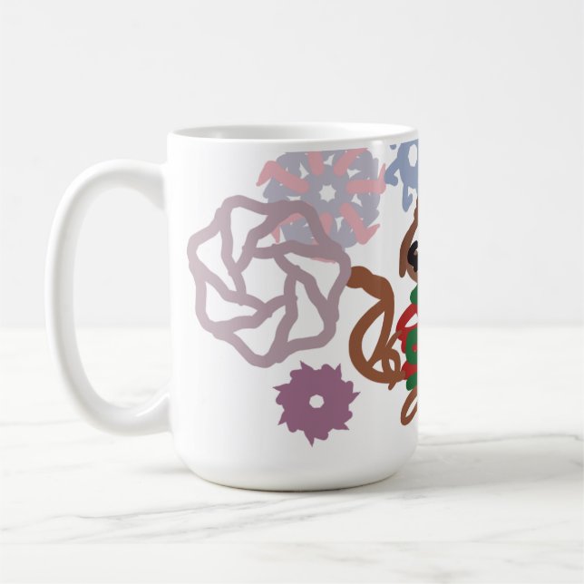 Katt vinter  kaffemugg (Vänster)