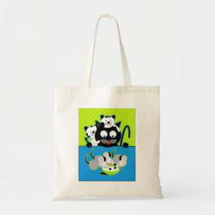 Katt vs. smöss Tote Bag Tygkasse