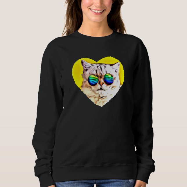 Katt Wear Sunglass T Shirt (Framsida)