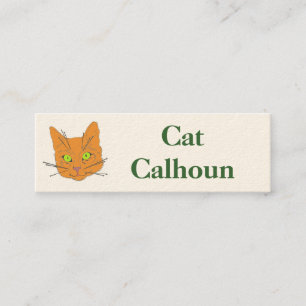 Katt Whiskers Mini Visitkort