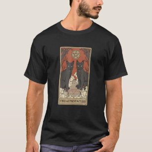 Katt Wo of Pentacles and Wins Black Cat Coola T Shirt