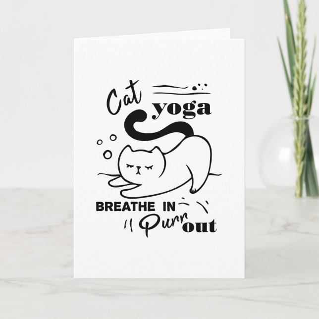 KATT YOGA BREATHE IN AND OUT KORT (Framsida)