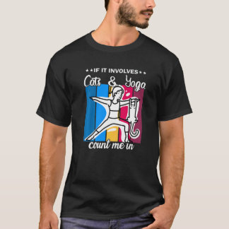 Katt Yoga Pose Yoga Tid  1 T Shirt