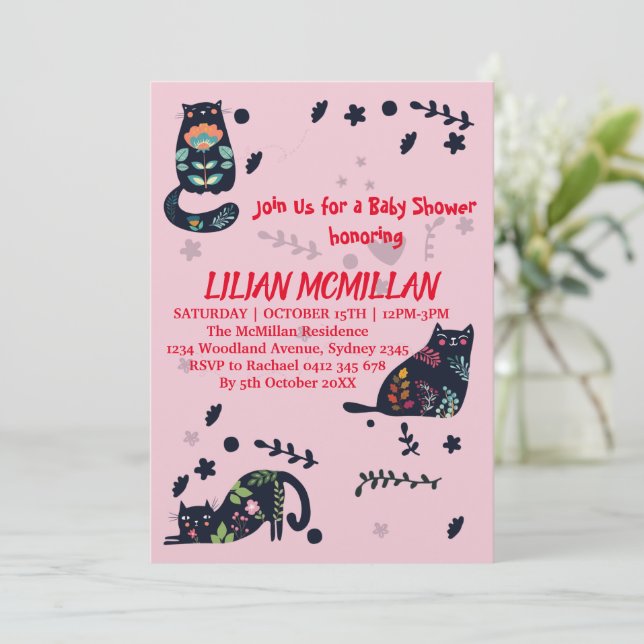 KATTA MIG OM DU KATTAR FUNNY INBJUDANDE INBJUDNINGAR (Stående Fram)