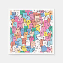 Katta papper servetter, Kitty Katten Party