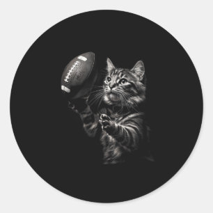 Kattade kvinnor i den amerikanska fotbollsklassen runt klistermärke