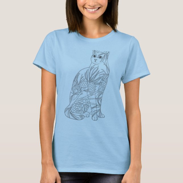 KattAdobeillustratör T-shirt (Framsida)