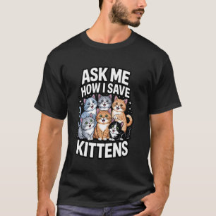 Kattadoption Djur Räddning Adoption För Katt Foste T Shirt