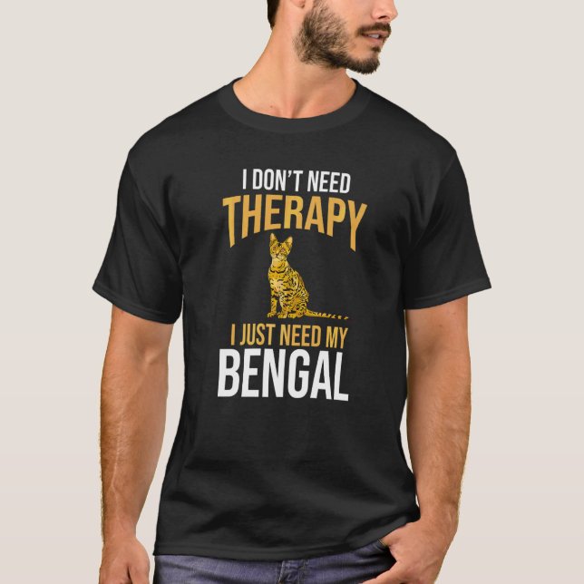 Kattägare Bengal T Shirt (Framsida)