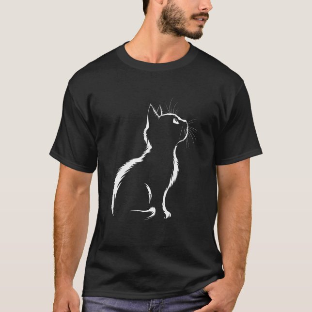 Kattägare Kattälskare T Shirt (Framsida)