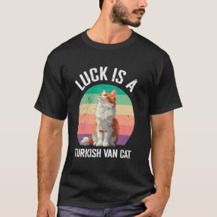 Kattägare LYCKA ÄR EN TURKISK VAN KATT Rolig Turki T Shirt