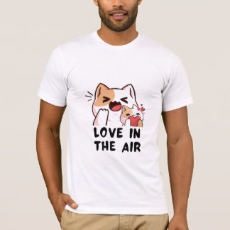 Kattälsk i luften t shirt