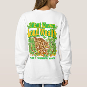 Kattälskande Kvinnor Modig Rikedom Flit Skämtprese T Shirt