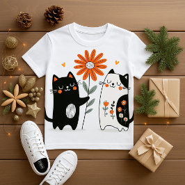 kattälskande t-shirt design