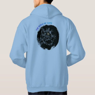 Kattälskar-design med klipp hoodie