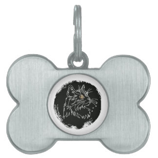 Kattälskar-design med klipp ID-bricka husdjur