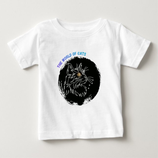 Kattälskar-design med klipp t shirt (Framsida)