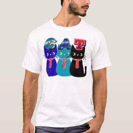 Kattälskard citation minimalist typografisk design t shirt