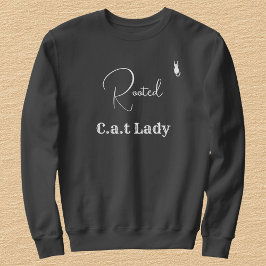 Kattälskare Anpassa Mörkgrå Vit Text Kattemamma T Shirt