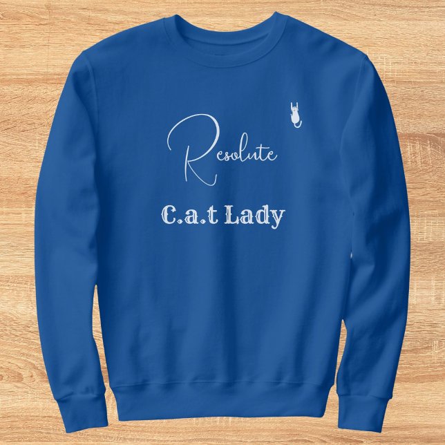 Kattälskare Blå Och Vit Anpassad Kattmamma T Shirt (Skapare uppladdad)