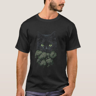 Kattälskare Broccoli Skiss Ritning Kattdjur Katt H T Shirt