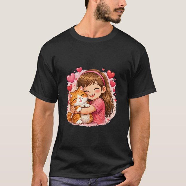 Kattälskare för alltid t shirt (Framsida)