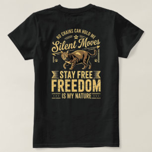 Kattälskare Frihet T-shirt – Djärv & Rolig för Kvi