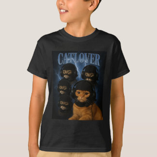 Kattälskare Gamer Gang I Laclava Hörlurar Roligt M T Shirt