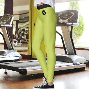 Kattälskare Husdjursmamma Gul Grön Svart Anpassad Leggings